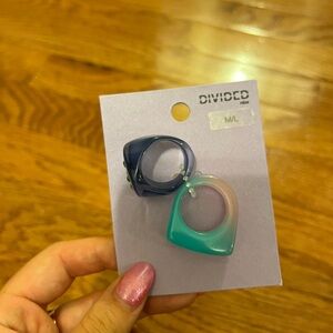 set of 2 acrylic rings